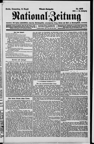 Nationalzeitung vom 31.08.1905
