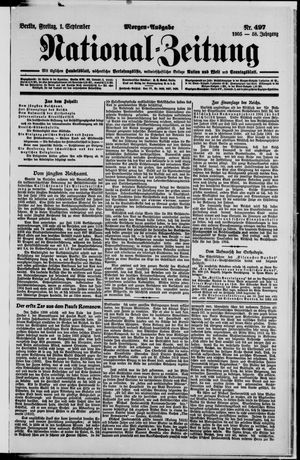 Nationalzeitung vom 01.09.1905