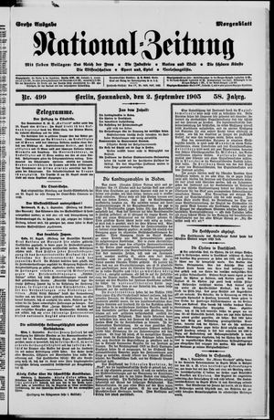 Nationalzeitung vom 02.09.1905