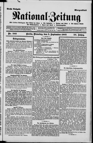 Nationalzeitung vom 05.09.1905