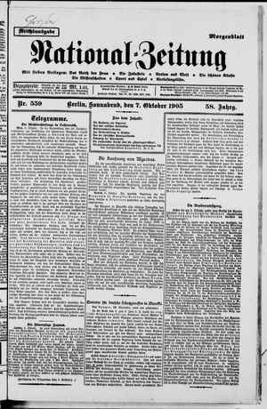 Nationalzeitung vom 07.10.1905