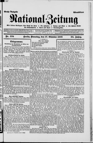 Nationalzeitung vom 17.10.1905