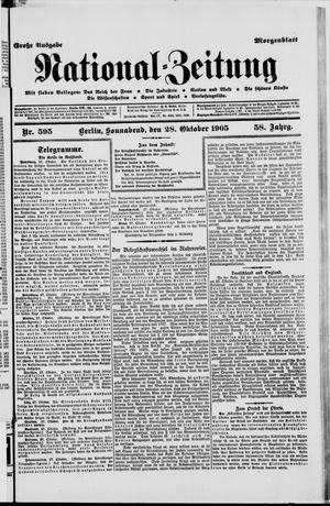 Nationalzeitung vom 28.10.1905