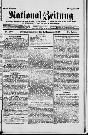 Nationalzeitung vom 04.11.1905