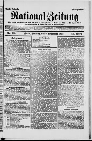 Nationalzeitung vom 05.11.1905