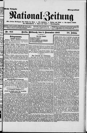 Nationalzeitung vom 08.11.1905