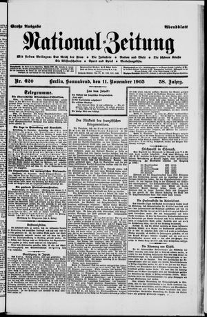 Nationalzeitung vom 11.11.1905