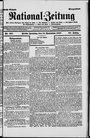 Nationalzeitung vom 12.11.1905
