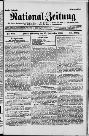 Nationalzeitung vom 15.11.1905