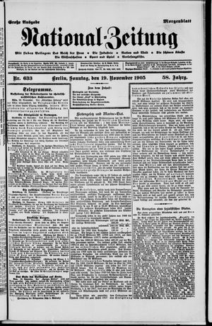 Nationalzeitung on Nov 19, 1905