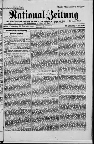 Nationalzeitung vom 30.11.1905
