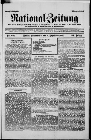 Nationalzeitung vom 02.12.1905