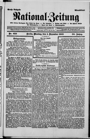 Nationalzeitung vom 04.12.1905