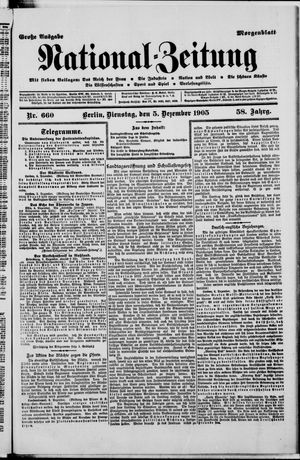 Nationalzeitung vom 05.12.1905