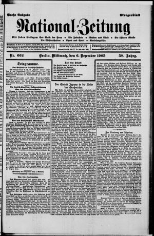Nationalzeitung vom 06.12.1905