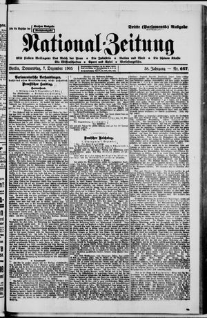 Nationalzeitung vom 07.12.1905