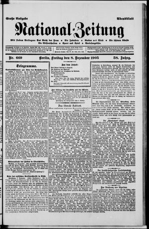 Nationalzeitung vom 08.12.1905