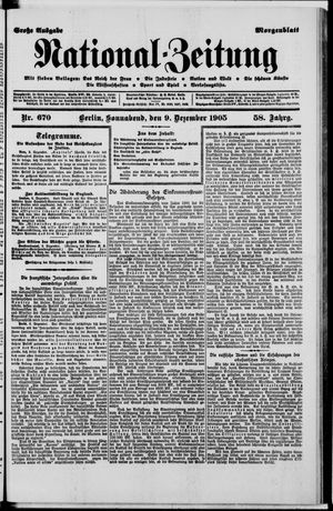 Nationalzeitung vom 09.12.1905
