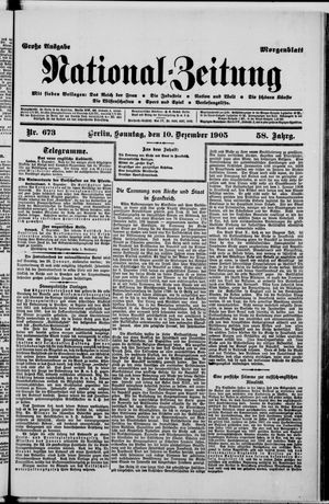 Nationalzeitung on Dec 10, 1905