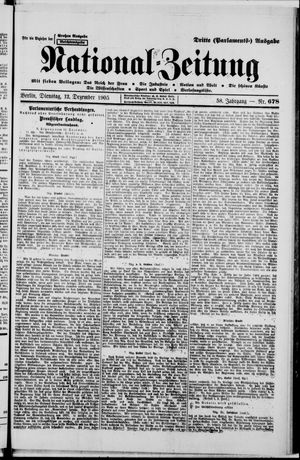 Nationalzeitung on Dec 12, 1905