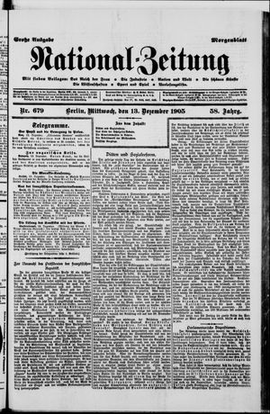 Nationalzeitung vom 13.12.1905