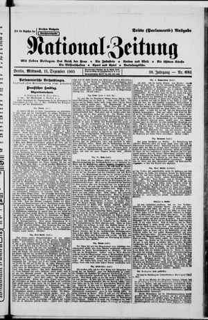 Nationalzeitung vom 13.12.1905