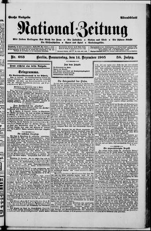 Nationalzeitung vom 14.12.1905