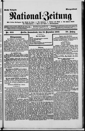Nationalzeitung vom 16.12.1905