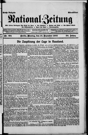 Nationalzeitung vom 18.12.1905