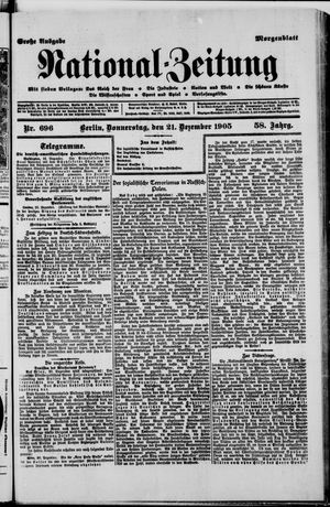 Nationalzeitung vom 21.12.1905