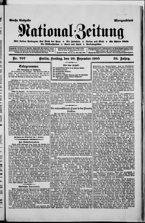Nationalzeitung vom 29.12.1905