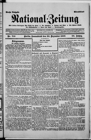 Nationalzeitung vom 30.12.1905