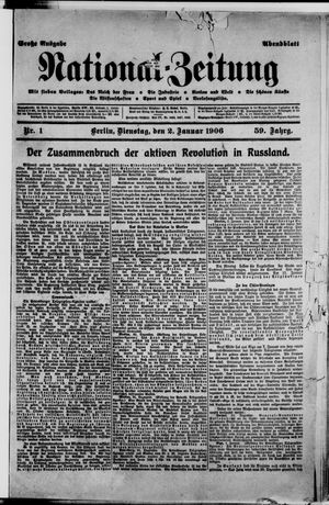 National-Zeitung on Jan 2, 1906