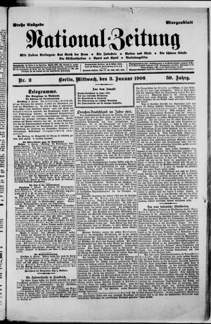 National-Zeitung on Jan 3, 1906