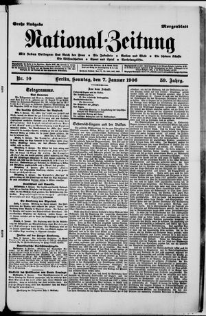 Nationalzeitung on Jan 7, 1906