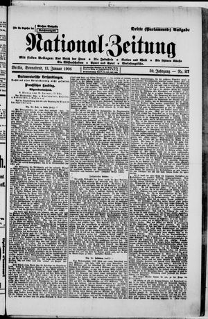 Nationalzeitung vom 13.01.1906
