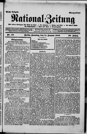 Nationalzeitung on Jan 14, 1906