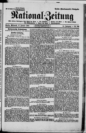 Nationalzeitung vom 17.01.1906