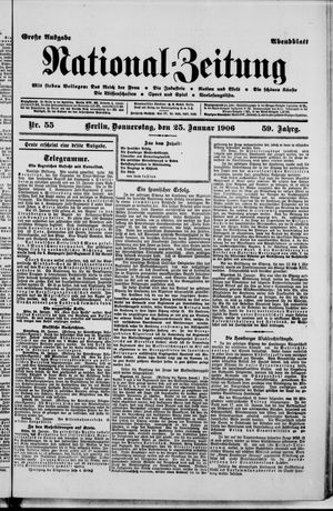 National-Zeitung on Jan 25, 1906