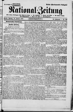Nationalzeitung vom 26.01.1906