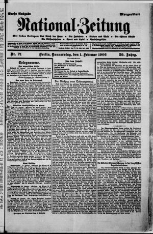 Nationalzeitung vom 01.02.1906