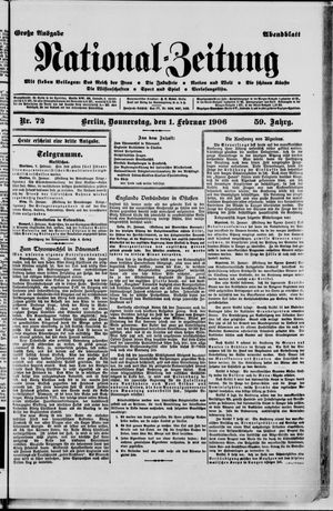 Nationalzeitung vom 01.02.1906