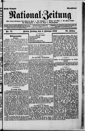 Nationalzeitung vom 02.02.1906