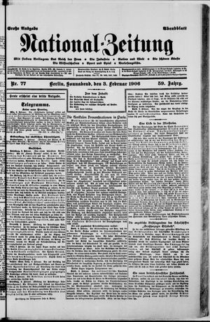 Nationalzeitung vom 03.02.1906