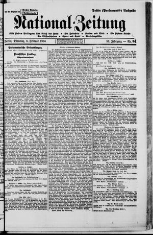 Nationalzeitung vom 06.02.1906