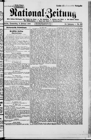 Nationalzeitung vom 08.02.1906