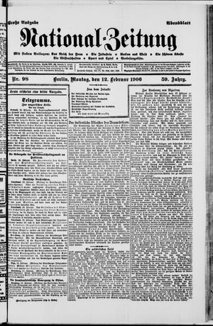 Nationalzeitung vom 12.02.1906