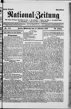 Nationalzeitung vom 14.02.1906