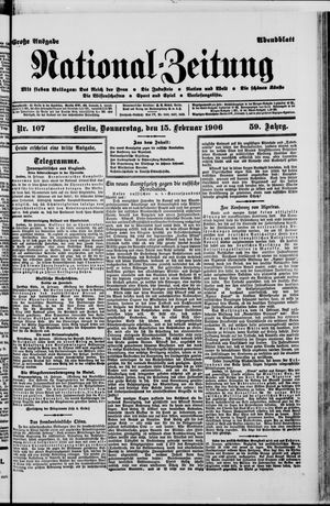 Nationalzeitung vom 15.02.1906