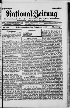 Nationalzeitung vom 17.02.1906